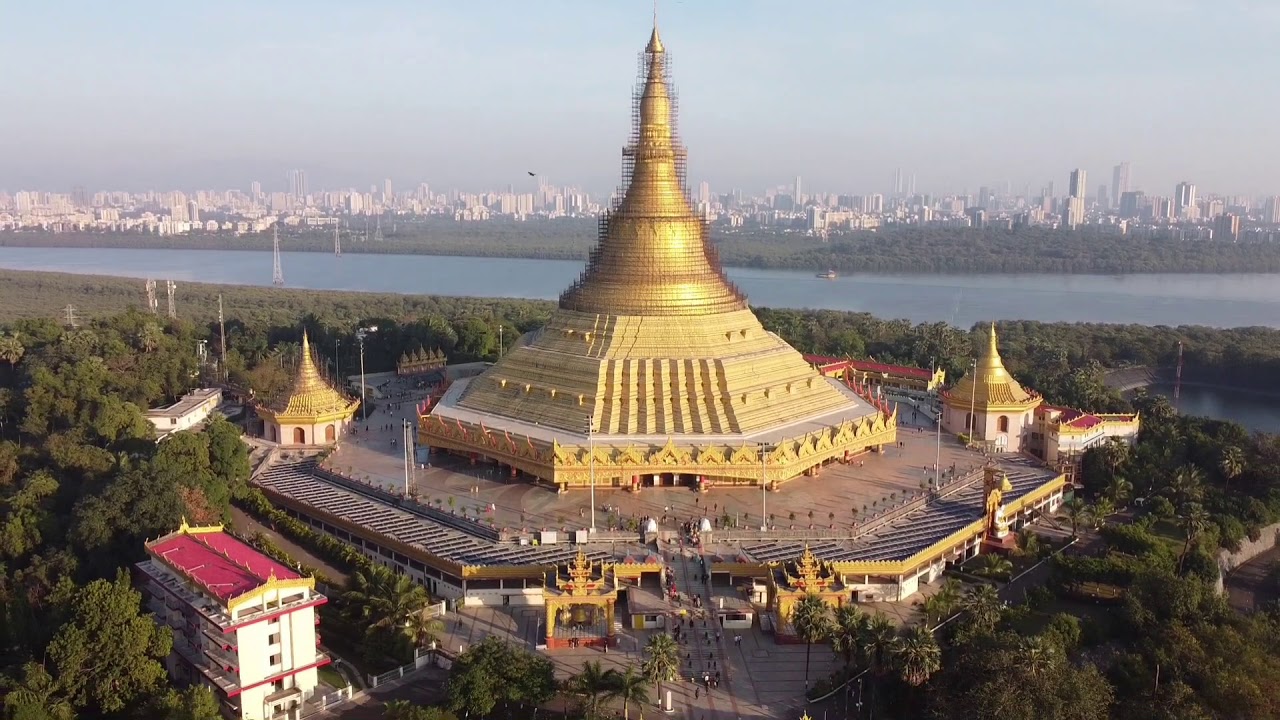 Global Vipassana Pagoda Drone View | Uttan| |Mira- Bhayandar| |Borivali|
