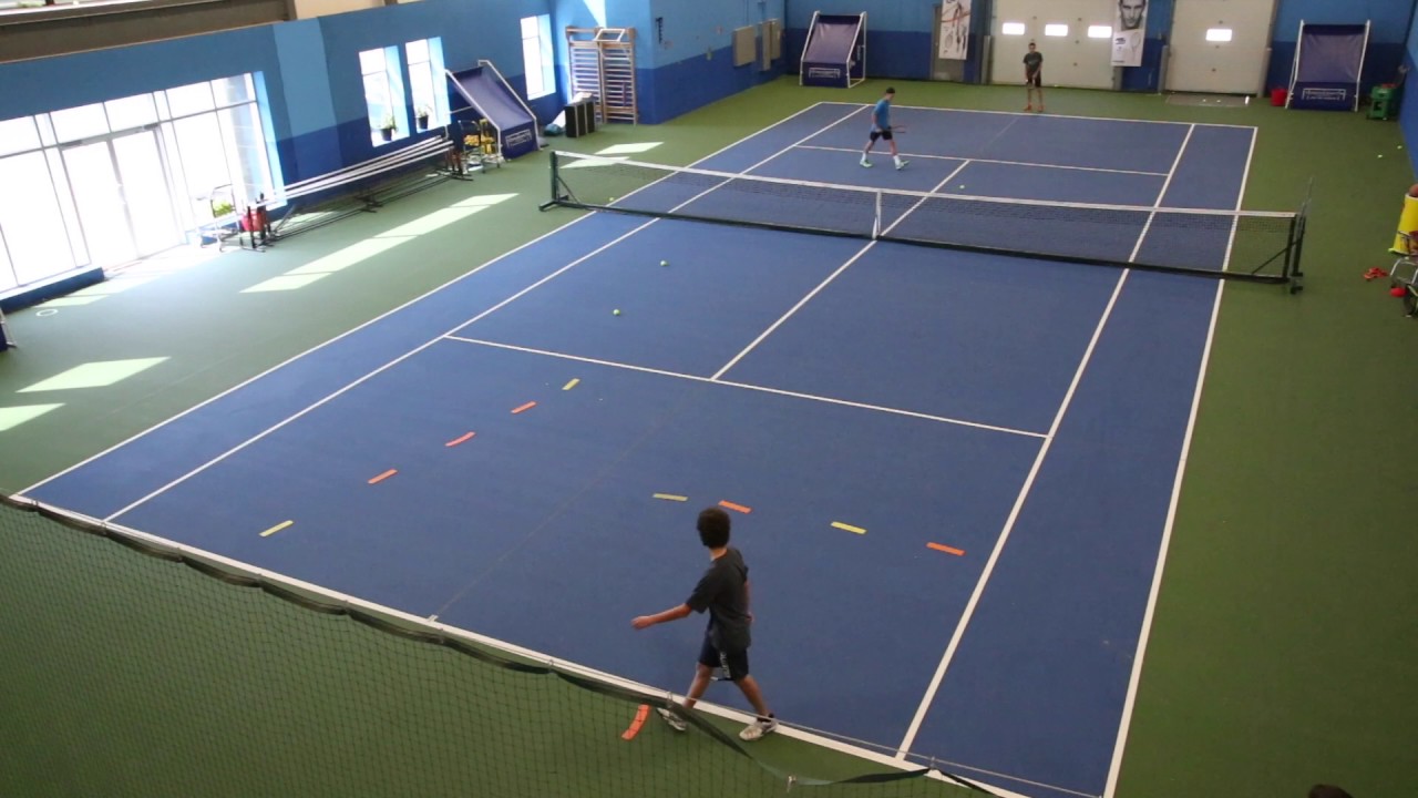 Finishing the point at the net via an approach shot