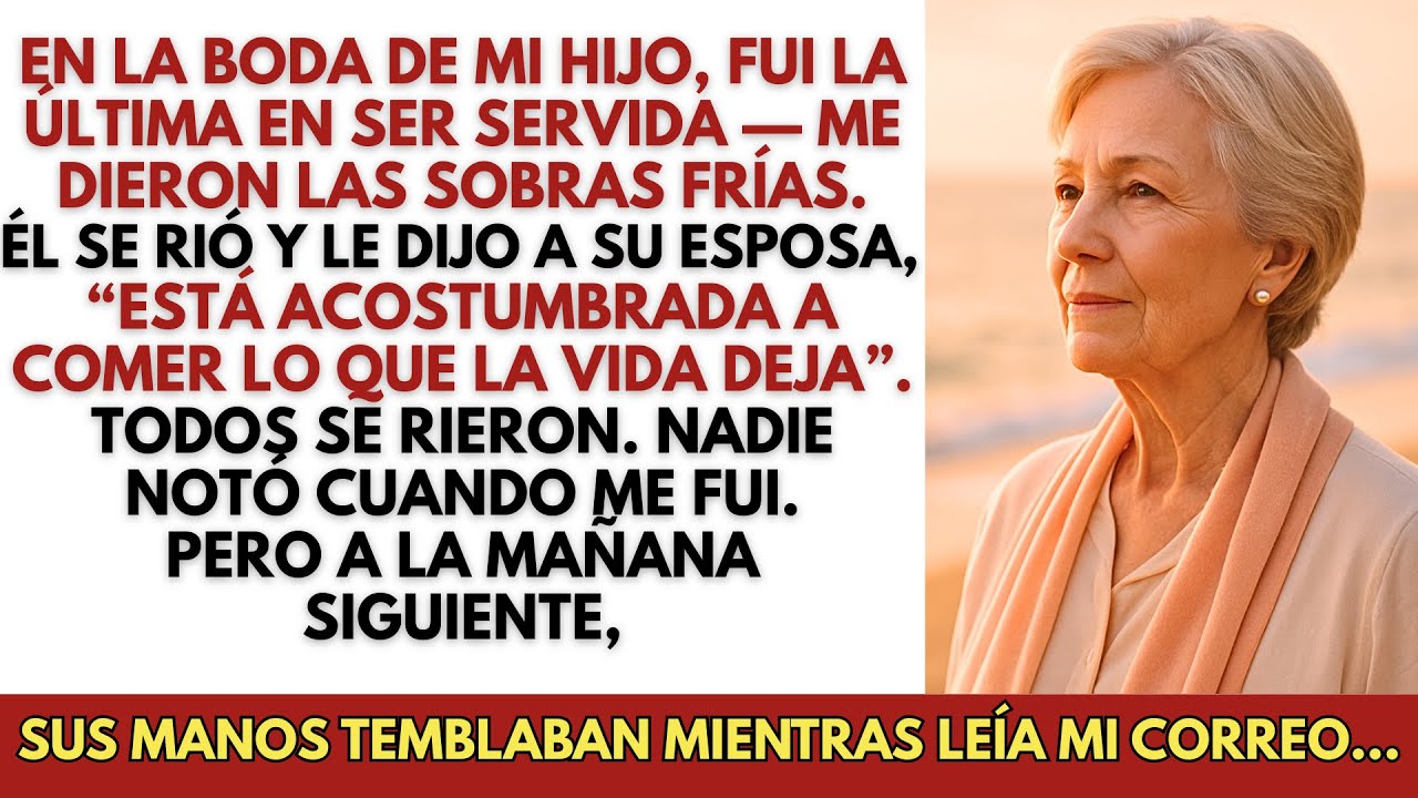 En la boda de mi hijo, fui la última en ser servida — me dieron las sobras frías  Así que…