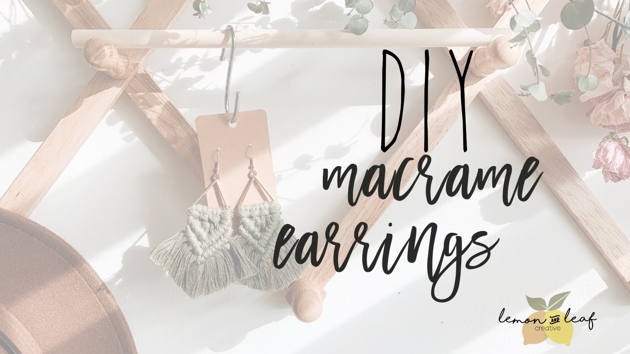 DIY Macrame Earrings | Macrame Earrings Tutorial
