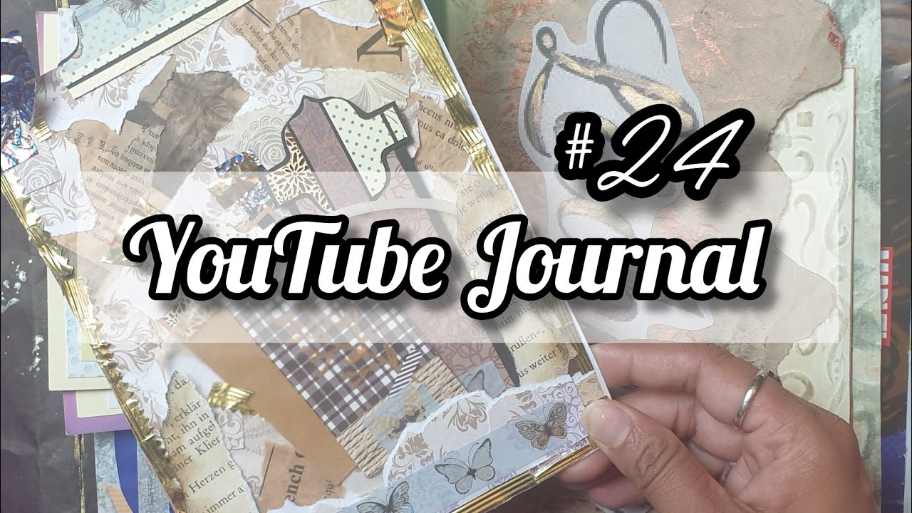 journal with me* Collage mit Süßigkeitenpapier* Gestalten mit dem was man hat