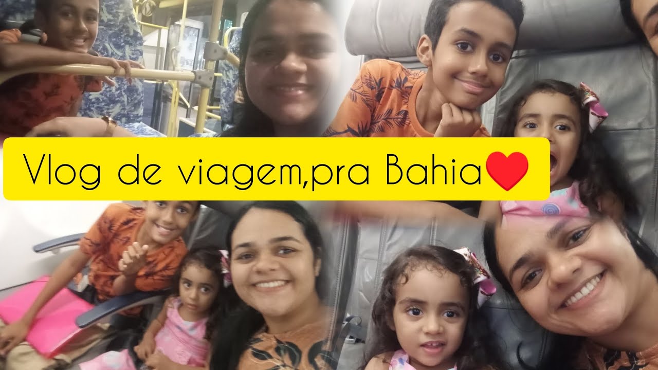 Vlog de viagem pra salvador ❤️com duas crianças 🤩