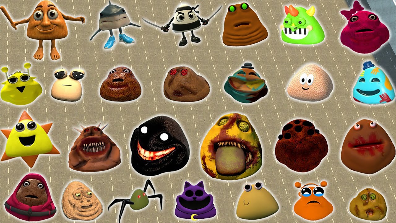 DESTROY ALL NEW 3D POU BOU'S REVENGE & ALPHABET LORE FAMILY in SLOPES Garry's Mod
