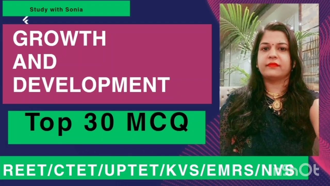 Growth and development 30 MCQ s series #english #education #dsssbprtpsycholog #growthanddevelopment 
