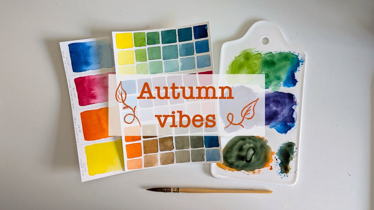My favourite 🍂AUTUMN🍁 colour mixes // seasonal limited palette