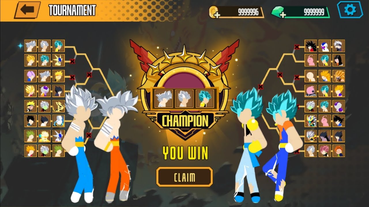 Goku Ultra, Vegeta Ultra, Gogeta, Gohan, Beerus Tournament | Stickman Dragon Fight | Playxtreme