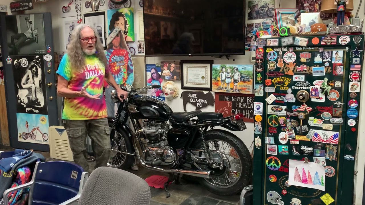 Blacky Lived…&…Died, on this Triumph Motorcycle.