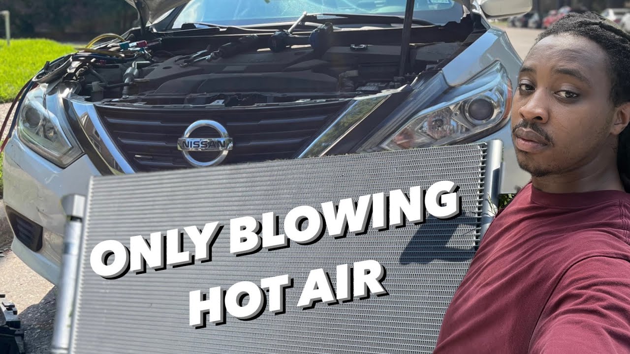 Как снять конденсатор кондиционера на Nissan Altima без снятия бампера