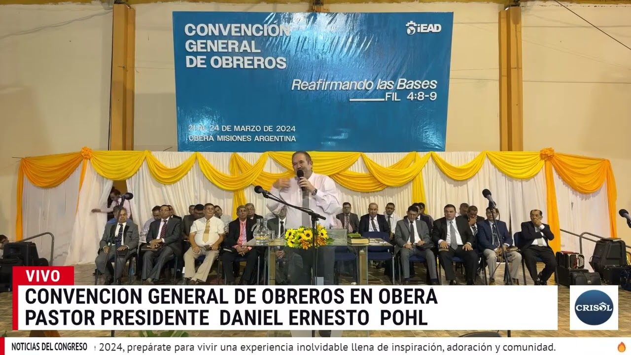 pastor Daniel pohl reafirmando las bases!!!