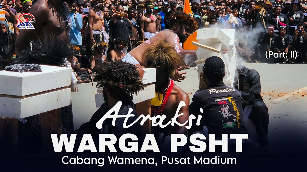 Inilah Atraksi Warga PSHT Cabang Jayawijaya Pusat Madium 2025, Tidak untuk ditiru [Part II]