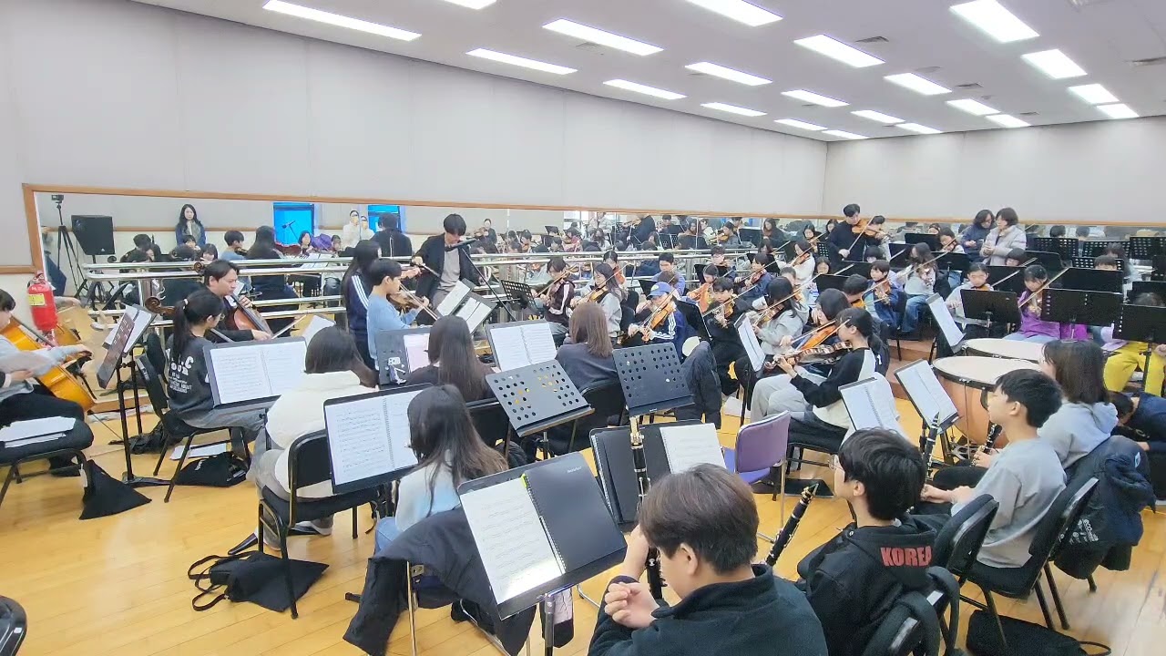 벨유스오케스트라 2026.2.21(토) 평택남부문예회관 3층 연습실 정기연주회 합주중 #협연 #이채아 #이서안 #평택시민 #평택시청소년 #평택유스 #평택벨유스