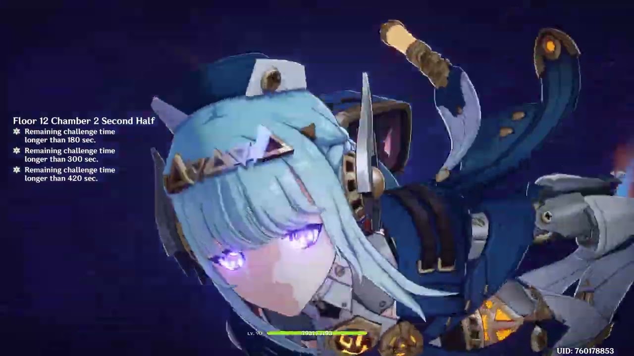Genshin Luna IV Abyss - Ganyu melt / Ayato taser
