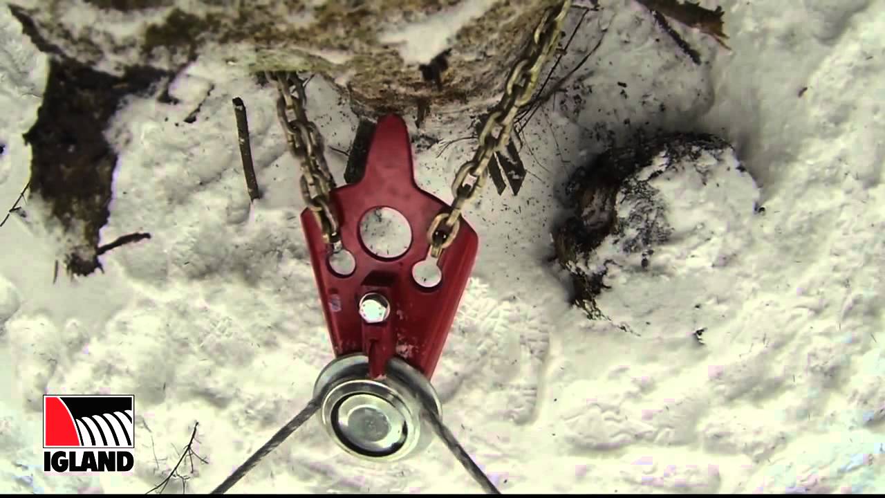 Igland Snatch block with automatic release
