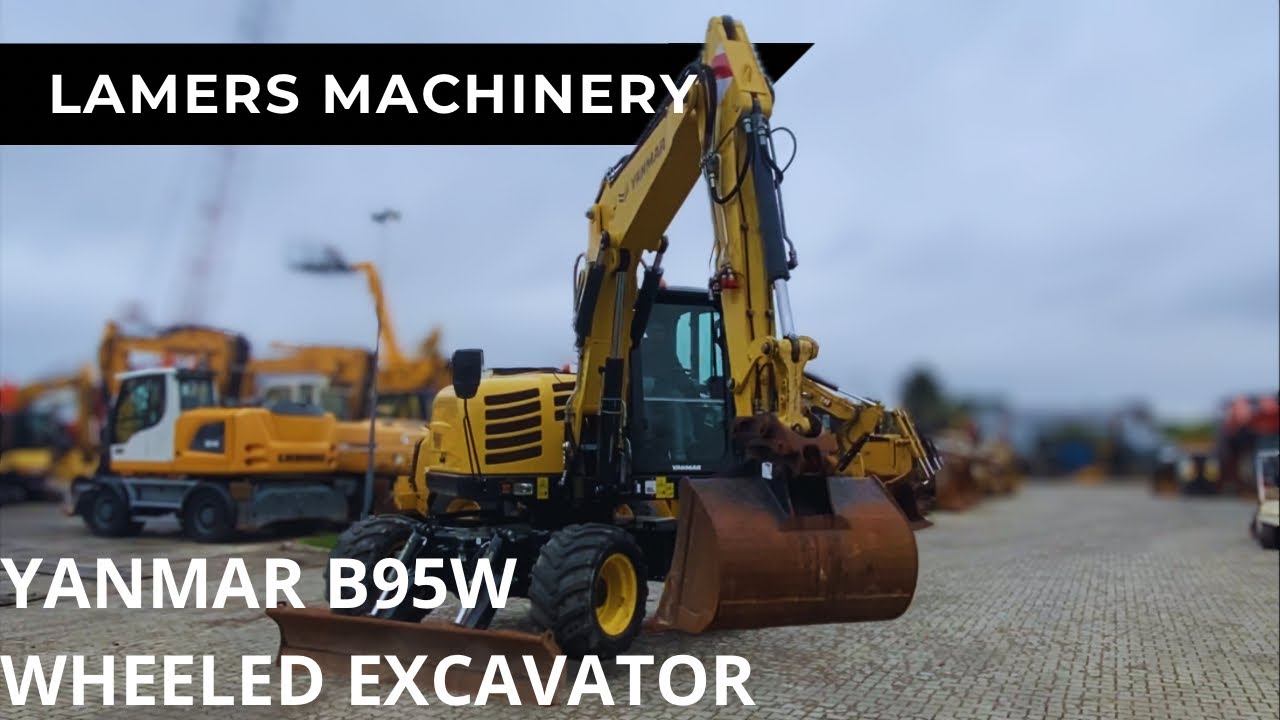 Yanmar B95W Wheeled Excavator for sale @ lamersmachinery.com