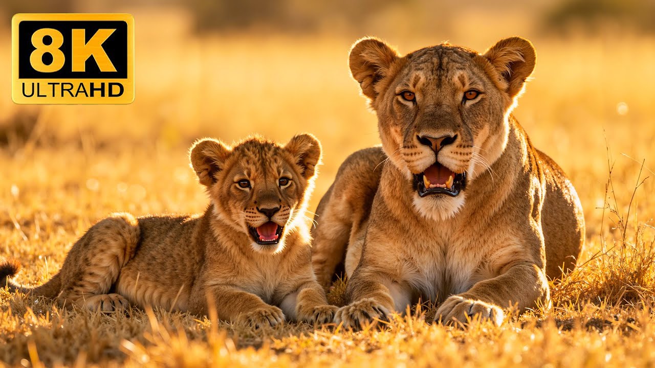🐾 8K Wildlife Serenity – Peaceful Animal Life in Relaxing Natural Surroundings