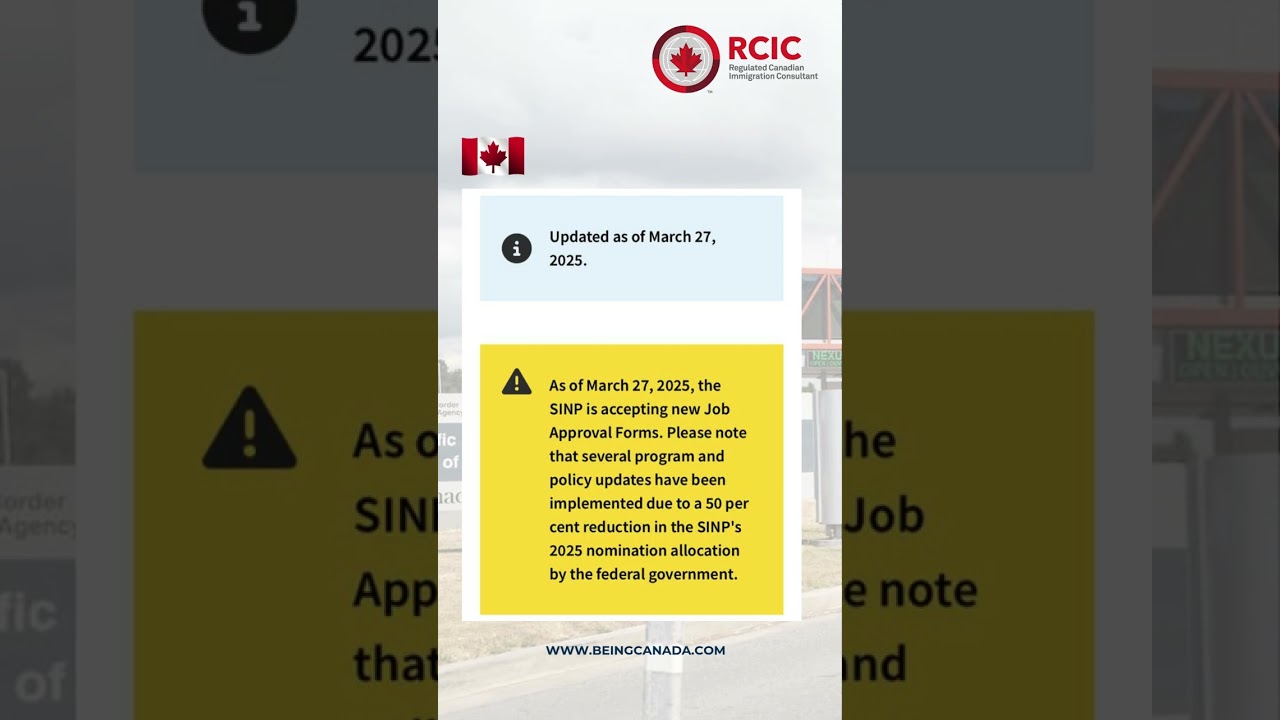 Saskatchewan&rsquo;s SINP Update &ndash; March 27, 2025