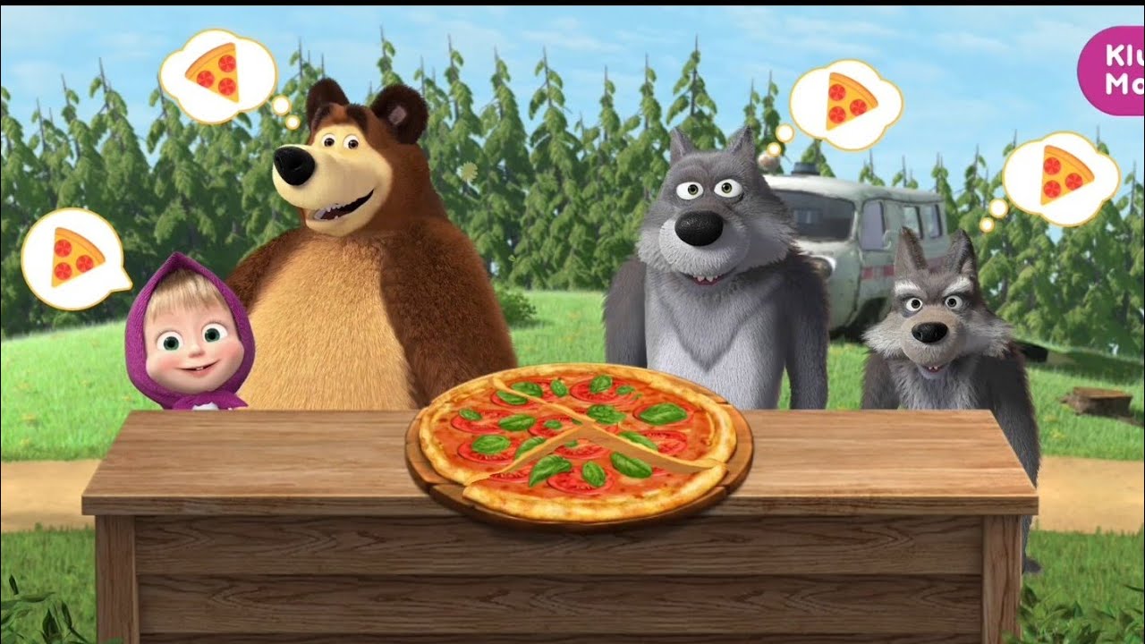 MASHA MEMBUAT PIZZA UNTUK 2 TEMAN SERIGALA | KARTUN ANAK | MASHA AND THE BEAR INDONESIA