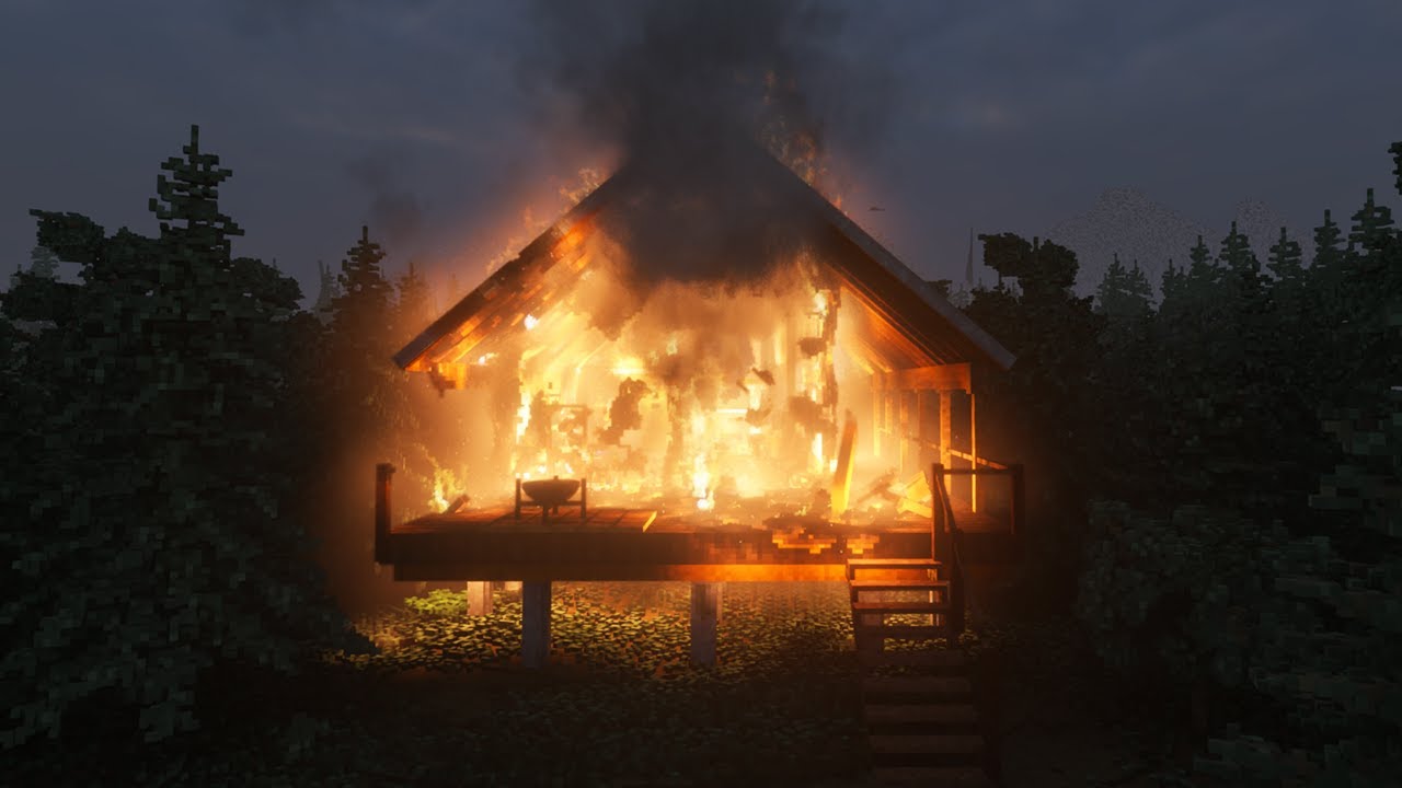 Wooden Cabin on FIRE | Teardown