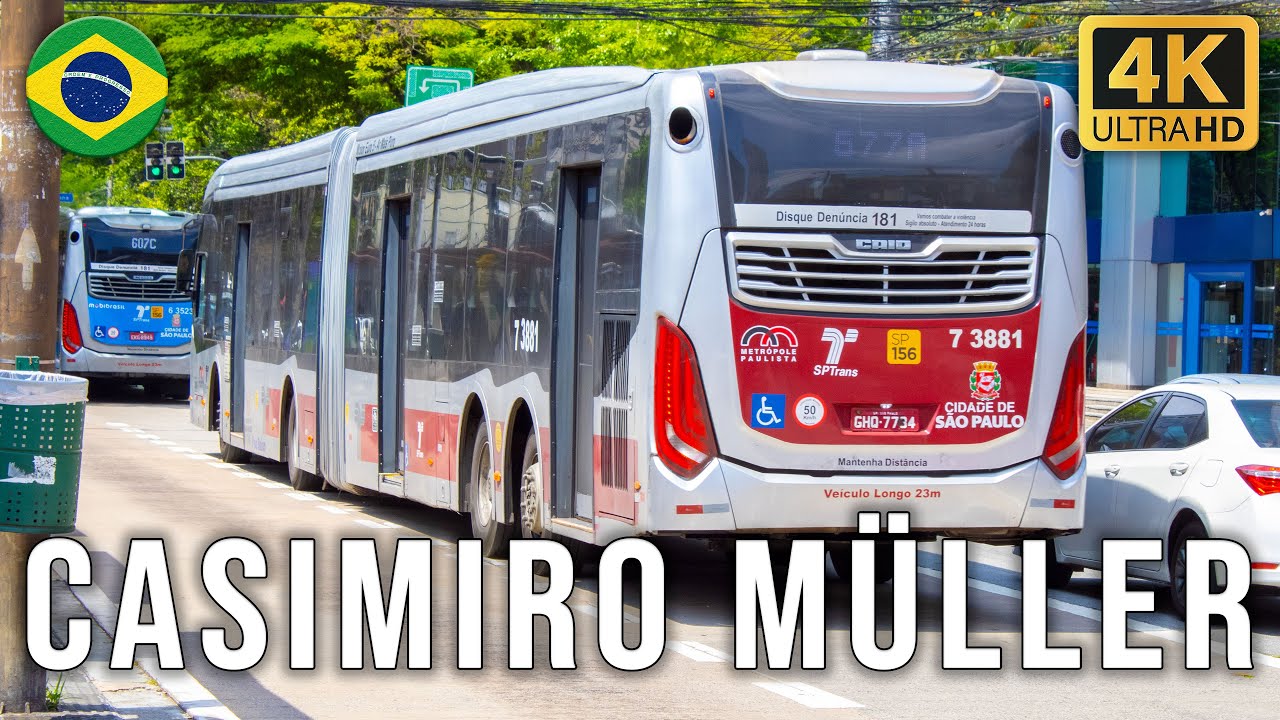 Parada Oswaldo Casimiro Müller (Avenida Eng. Luís Carlos Berrini) - Movimentação de Ônibus #861