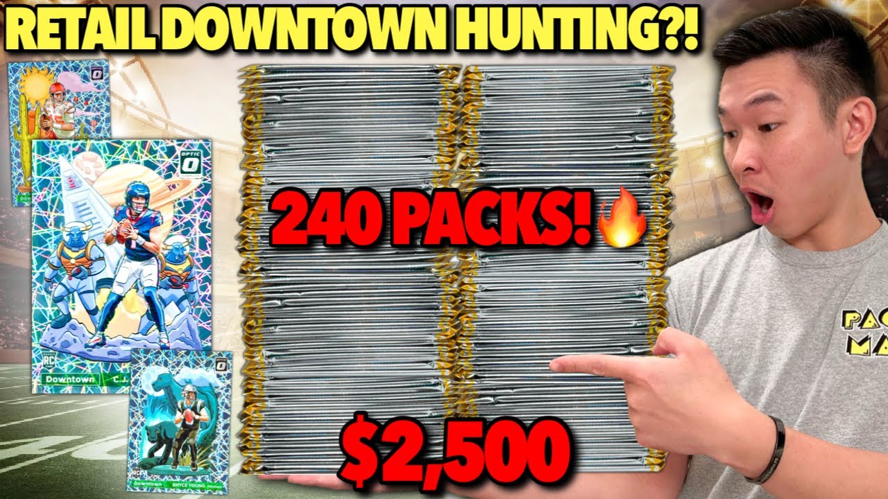 I opened 240 Optic Retail Packs for my BIGGEST DOWNTOWN CHASE EVER (IMPOSSIBLE)! 😳🔥
