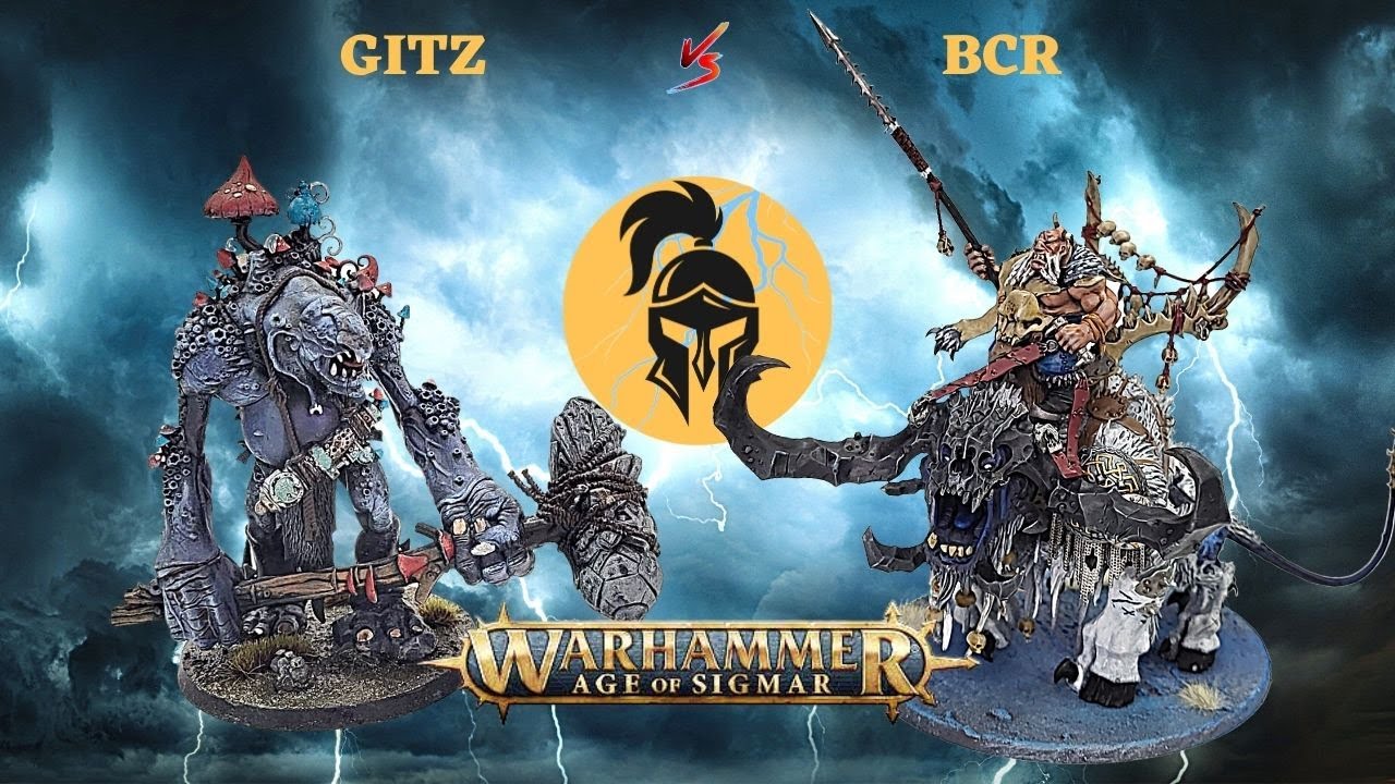 Age of Sigmar Battle Report: Gloomspite Gitz Vs Ogor Maw Tribe: Glogg's Megamob vs Boulderhead.