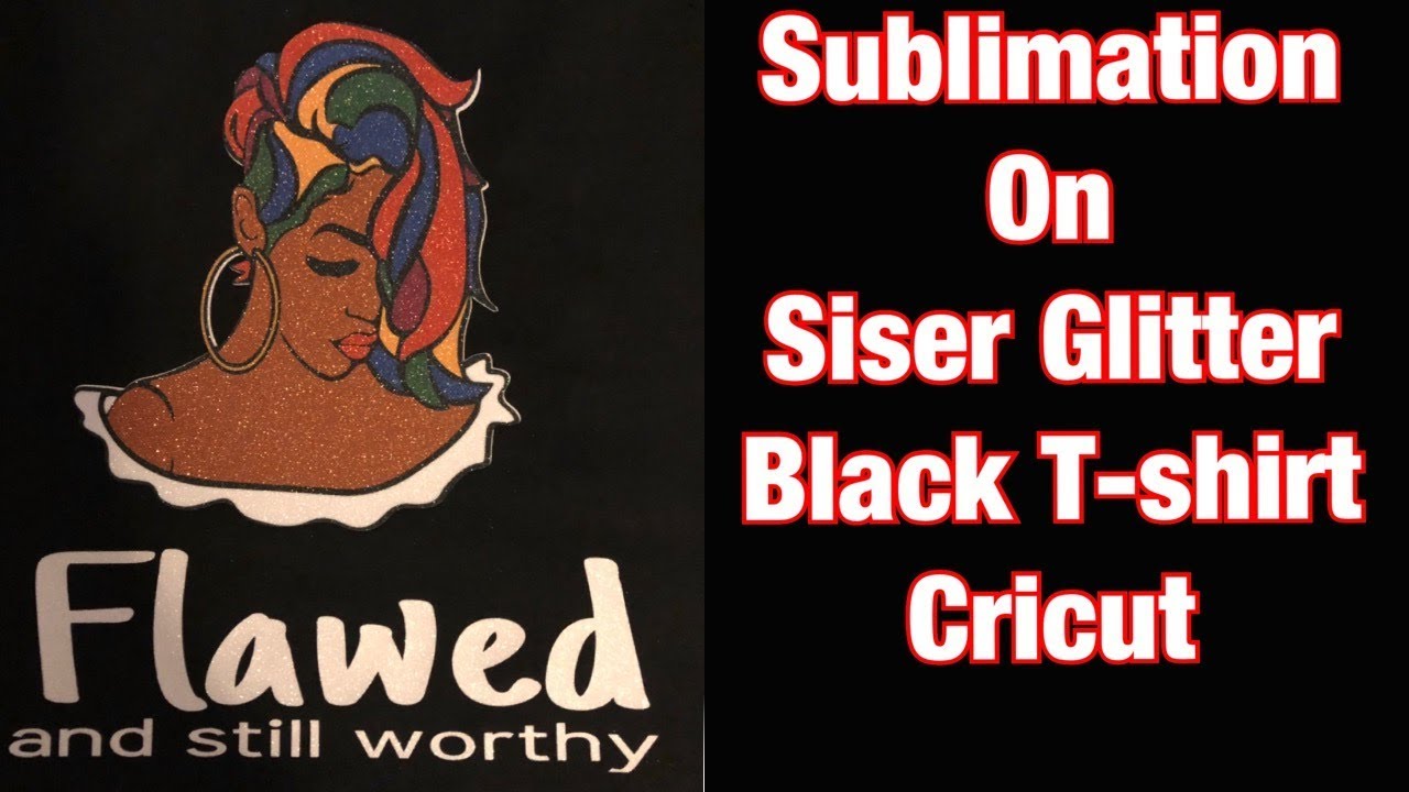 Sublimation on Glitter Tutorial: 100% cotton shirt. #sublimation