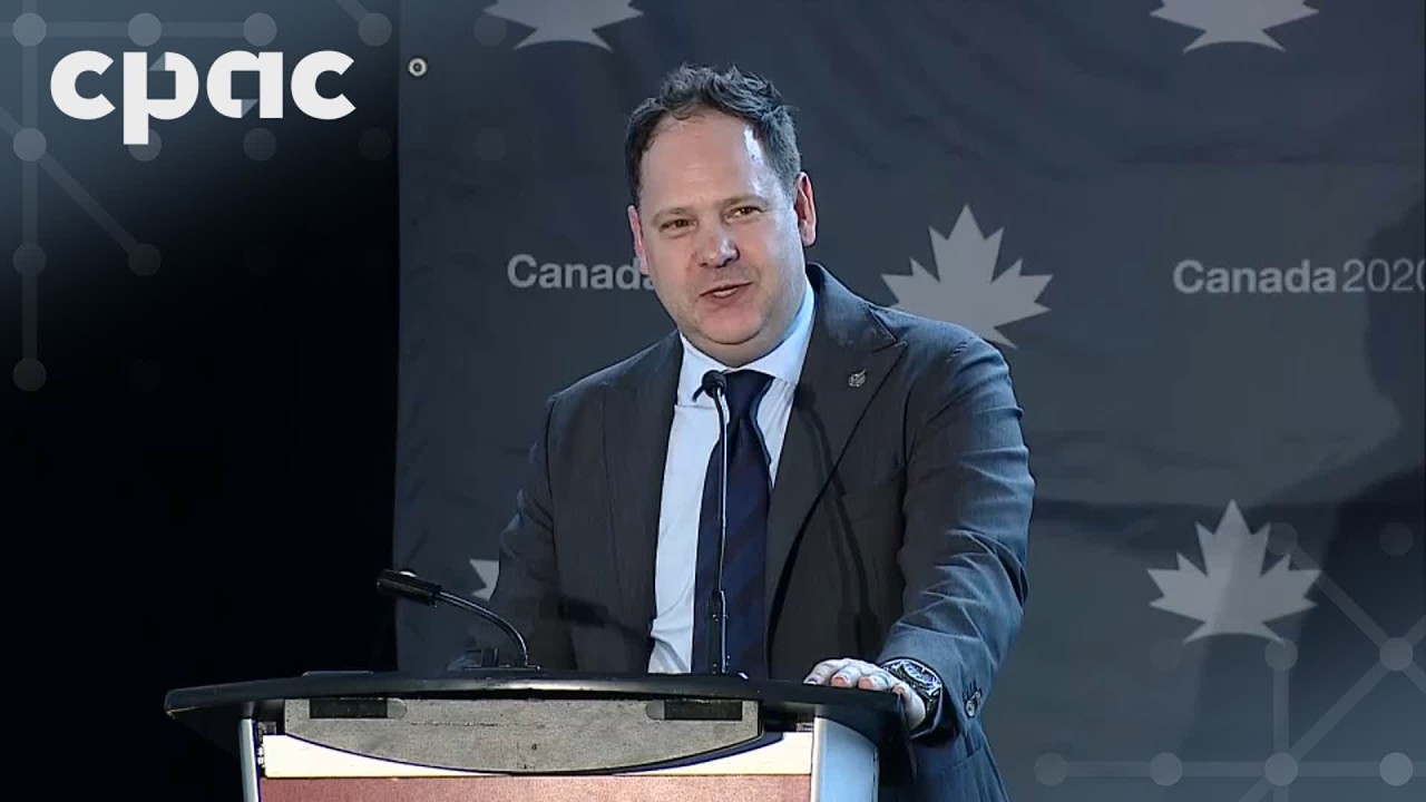 Secretary of State for Labour John Zerucelli speaks at Canada 2020 conference on energy policy