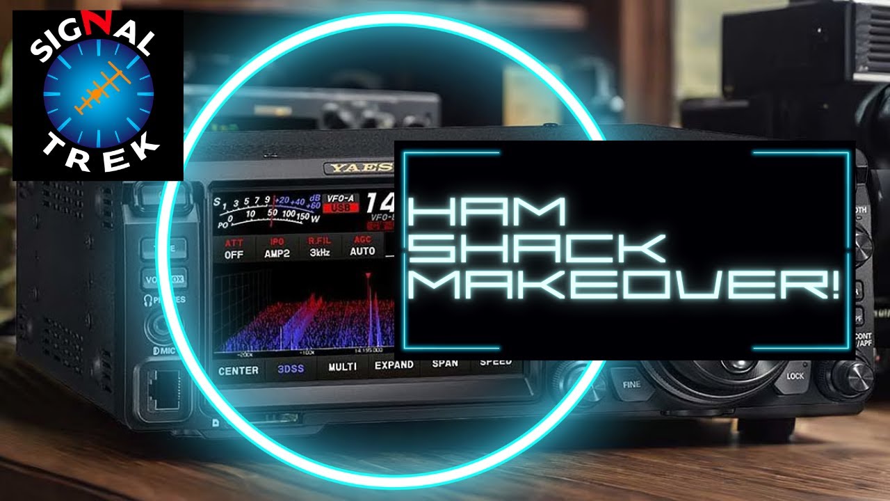Ham Shack Makeover! New Desk Riser Build + BIG Radio Upgrade (Yaesu FTDX10!)