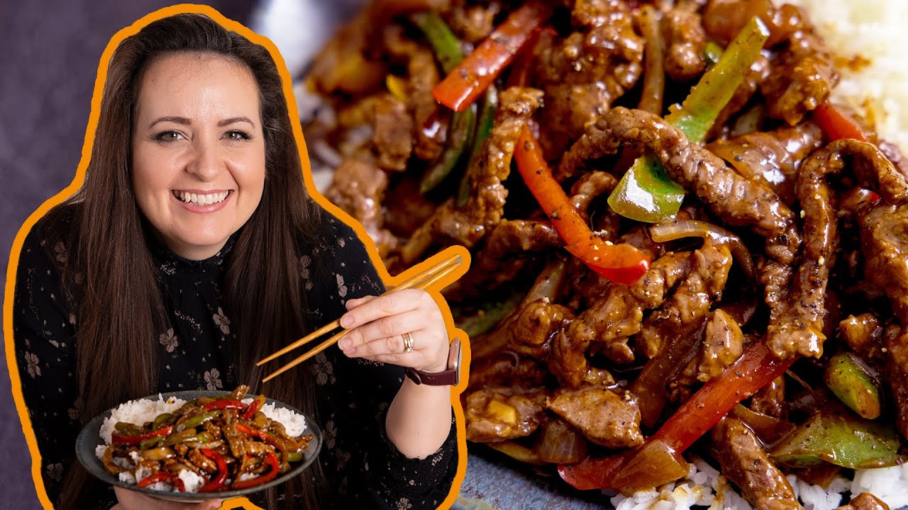 I LOVE this Black Pepper Beef Stir Fry