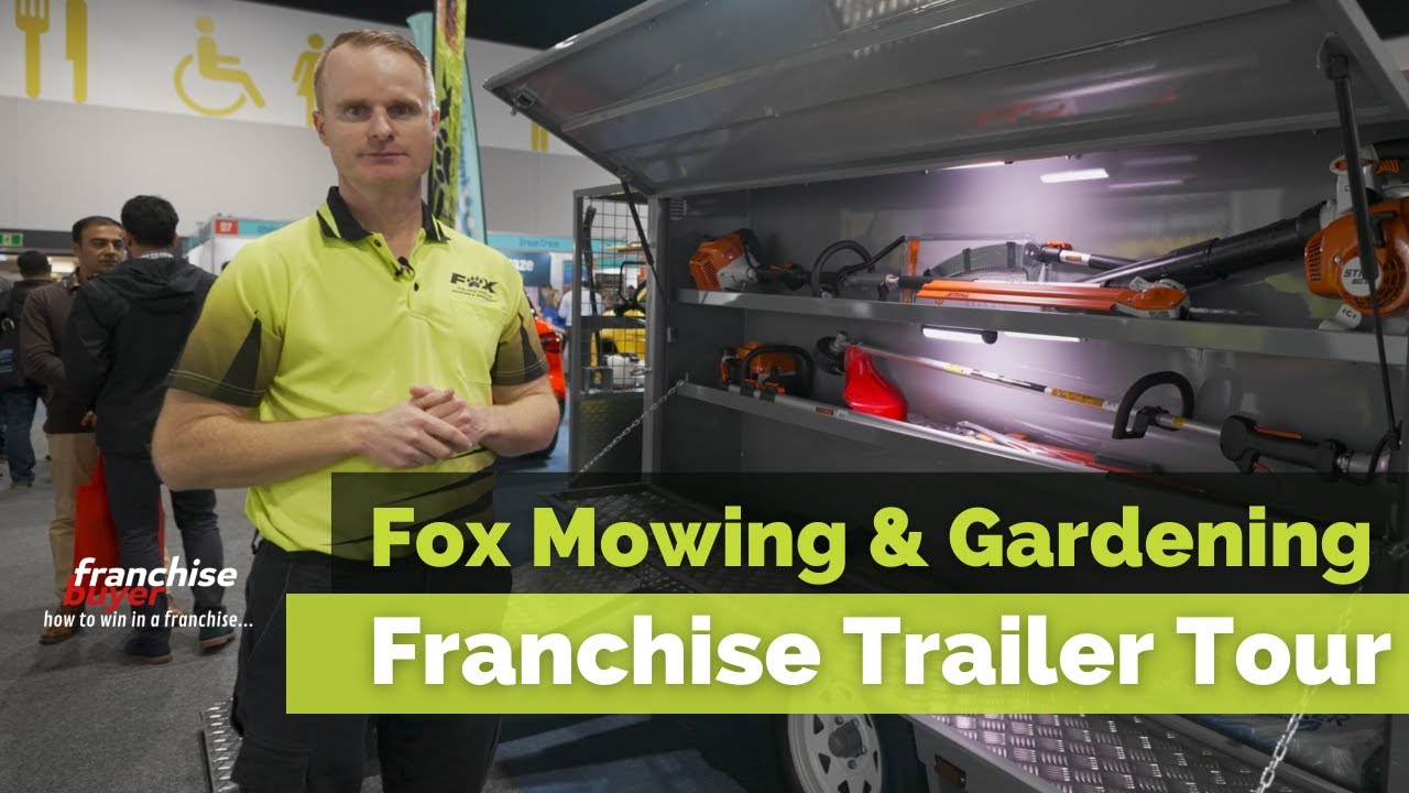 Fox Mowing & Gardening franchise trailer tour with Leo Lazich, Sydney Franchising Expo 2022