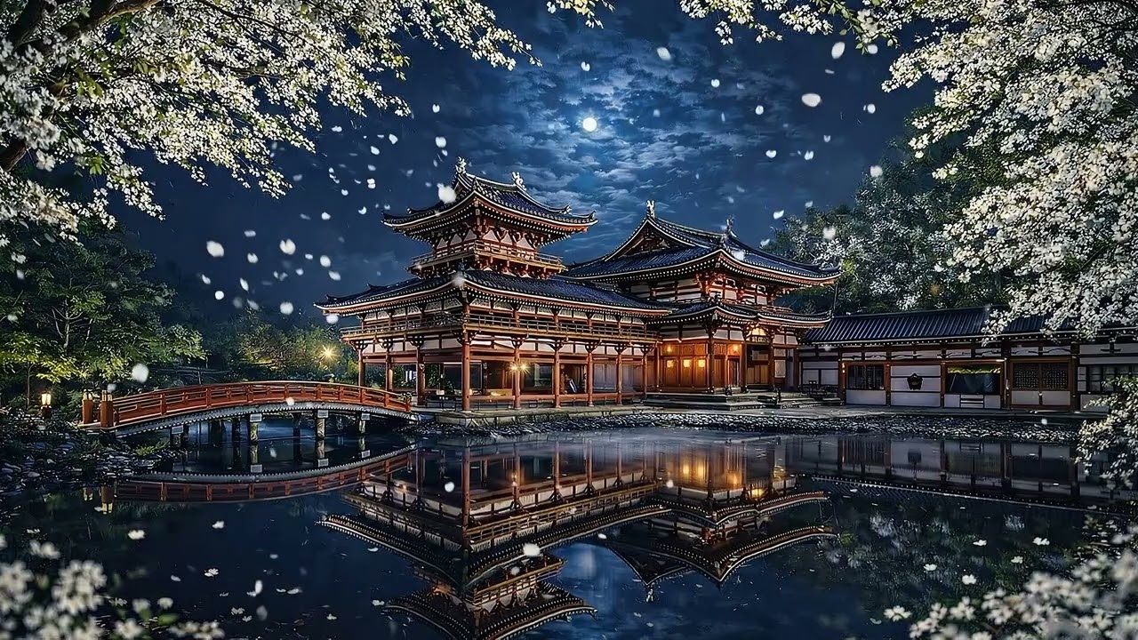 Zen Garden at Night | 夜の禅庭