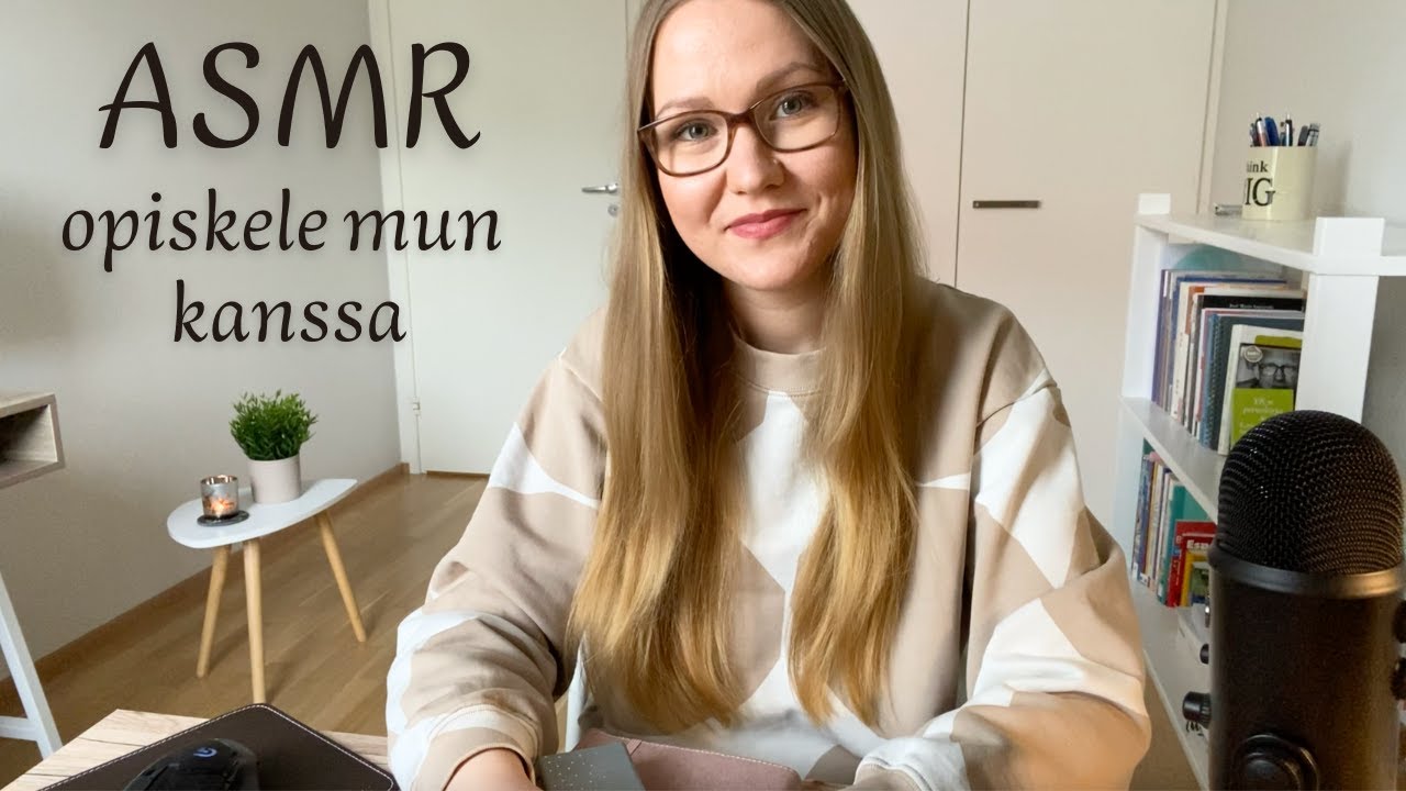 ASMR Suomi - Opiskele mun kanssa 📚 (1 Hour of Background ASMR for studying, working, gaming..)