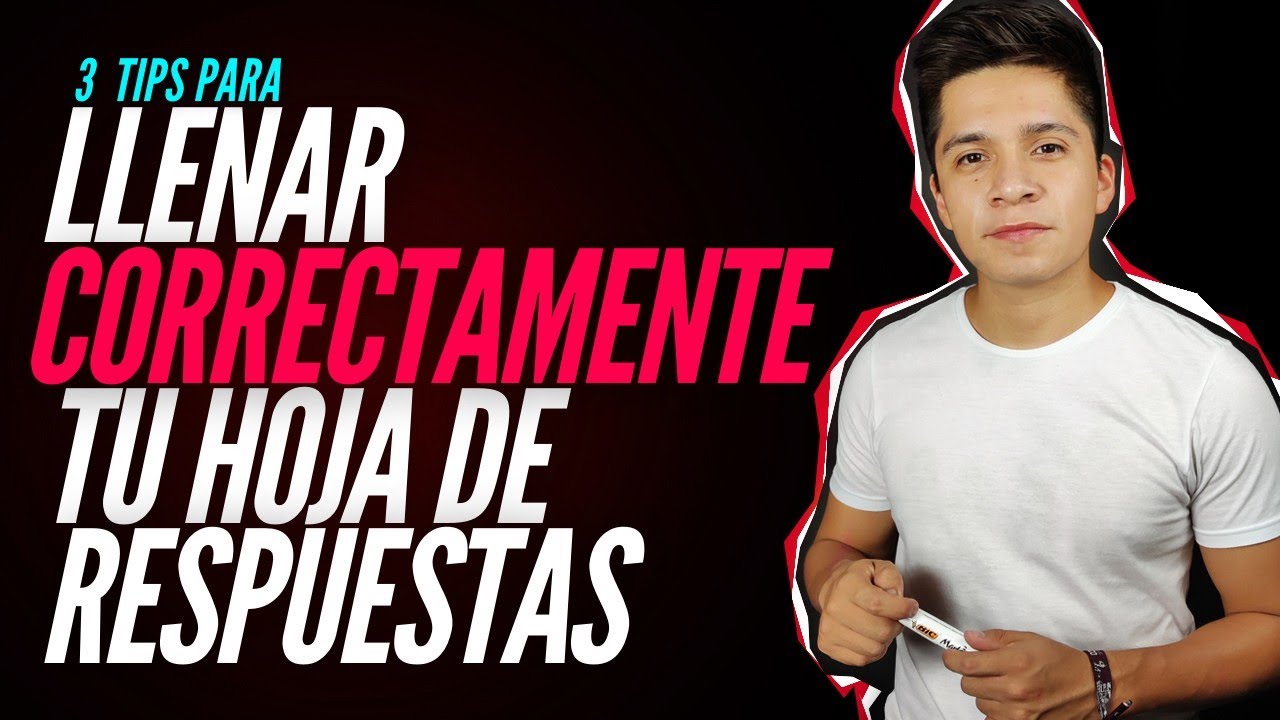 ASÍ DEBES LLENAR TU HOJA DE RESPUESTAS | COMIPEMS