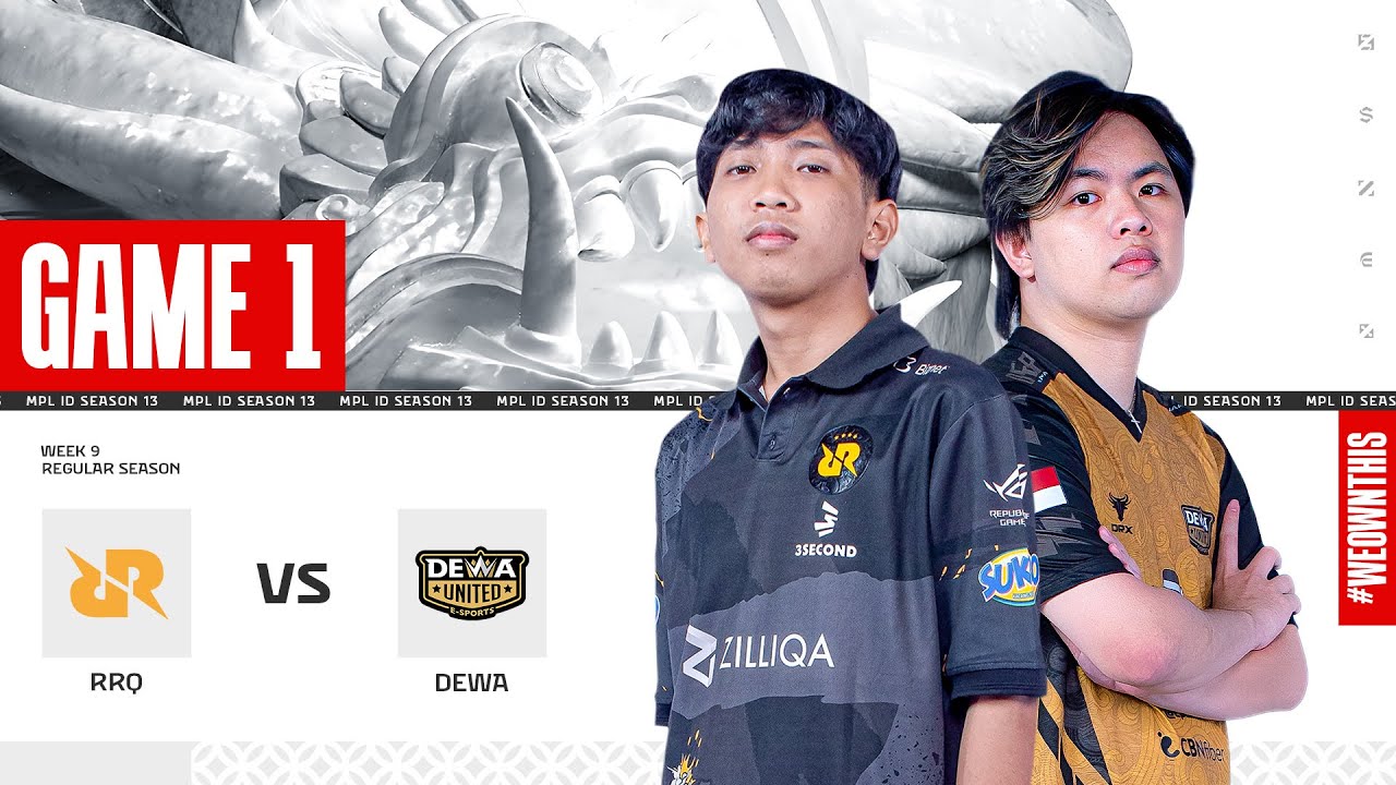 RRQ HOSHI vs DEWA UNITED ESPORTS | Regular Season Week 9 Day 1 | Game 1 | #MPLIDS13
