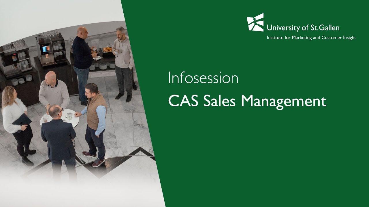 Infosession zum CAS Sales Management 2025 der Universität St.Gallen (HSG)