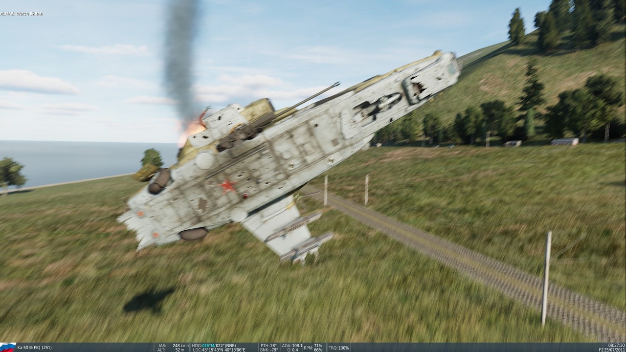 DCS KA-50 III Black Shark - Cover On A March - Attempt 2 - Failure