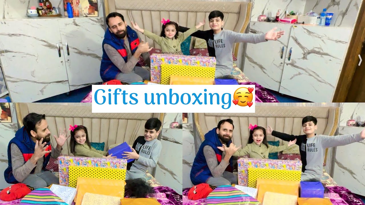 #Gift’s🎁#unboxing🥰Alizeh Ki #happiness😘 #mashallah🧿 #family #vlog💞