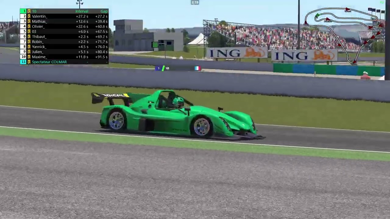 Legend Track x Pegasus x Take Your Gloves Course 2 Manche 2 - Radical SR10 Magny Cours