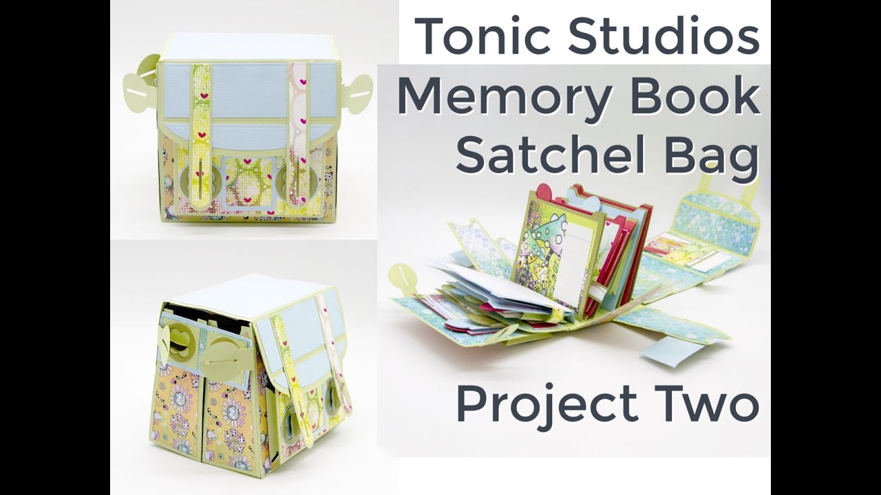 Tonic Studios Memory Book Satchel Bag dies - Project 2