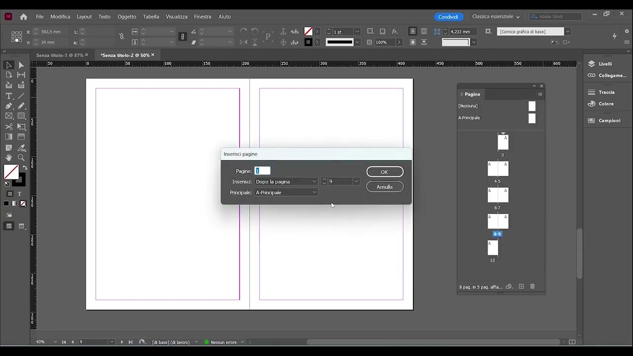 INDESIGN - Урок 04 - Панель страниц, Главные страницы, Разделы, Управление и настройки