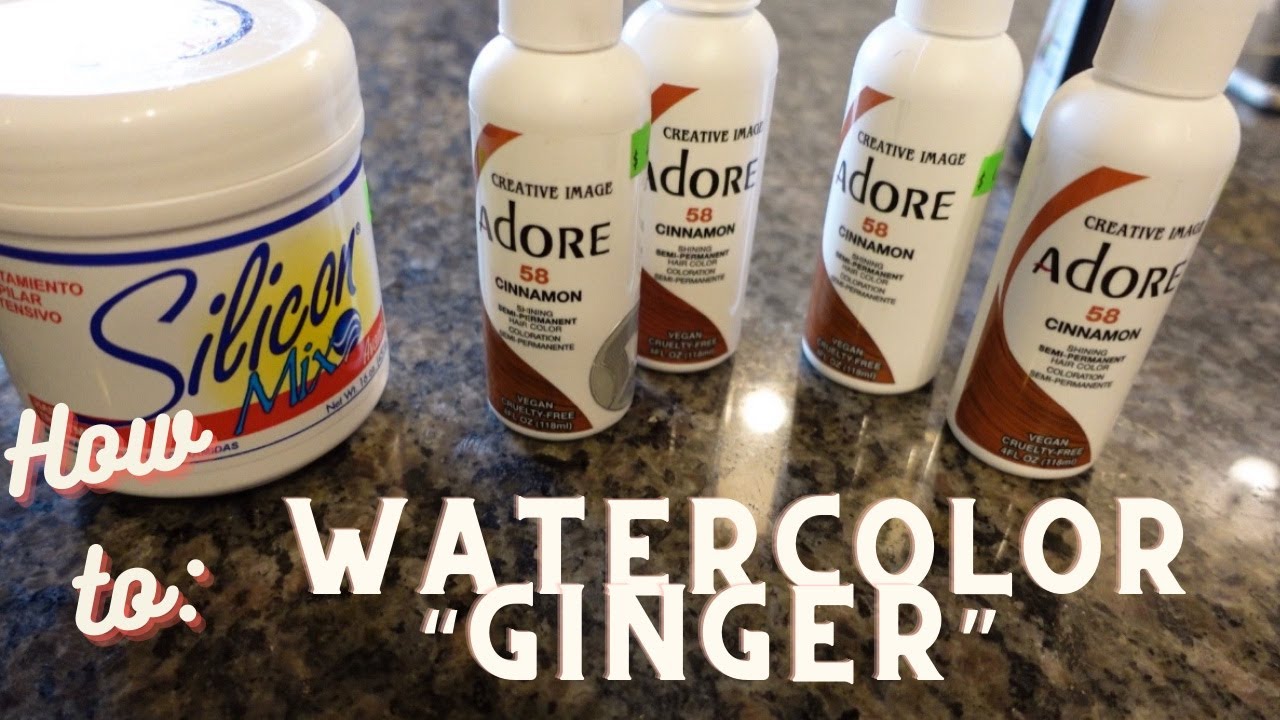 How to Watercolor wig Ginger | 🍂Fall inspired hair color | Adore: Cinnamon 🍁