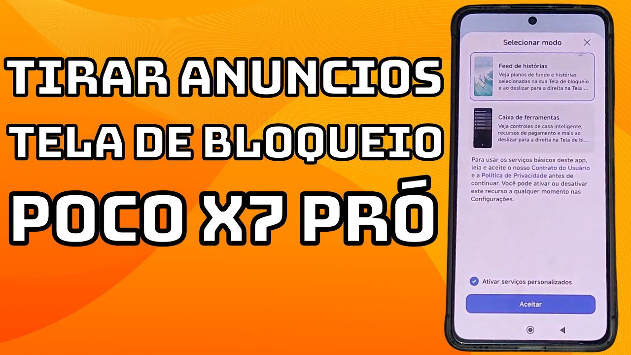 COMO TIRAR OS ANUNCIOS DA TELA DE BLOQUEIO DO CELULAR POCO X7 PRÓ