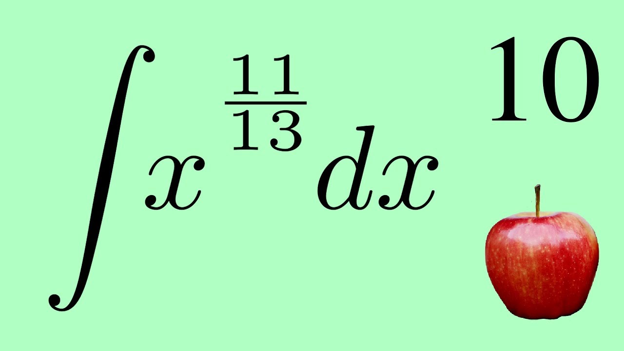 Calculus 2: The Integral of a Fractional Exponent by the Power Law