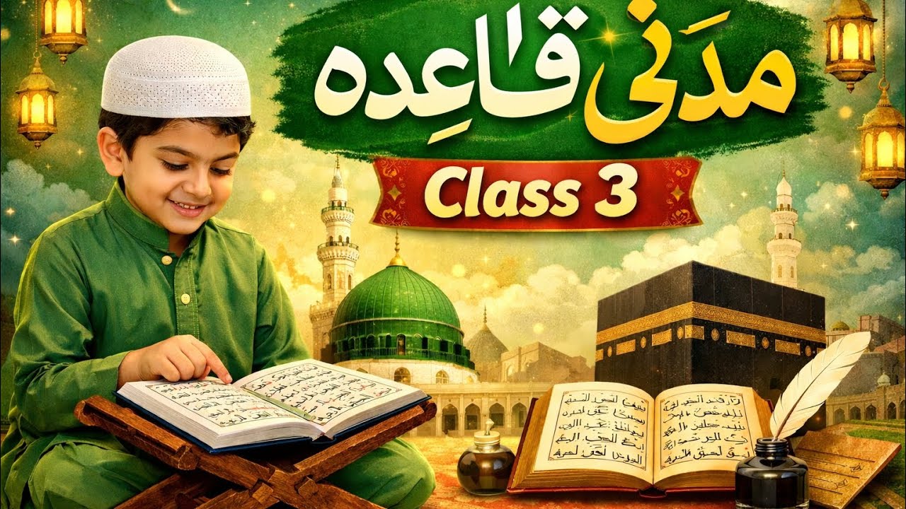 Madni Qaida Class 3 | Bilkul Asaan Andaz Mein