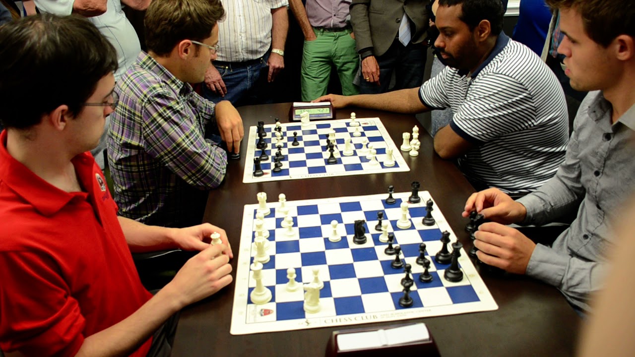 Magnus Carlsen against MVL & Aronian bughouse chess 2018 St. Louis