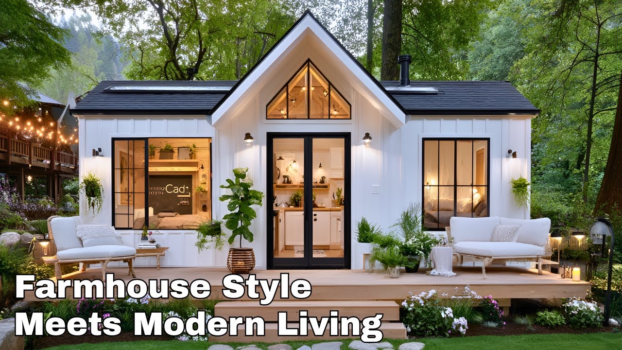 Tiny Farmhouse Living in Style | Luxury Small Home Tour With Sustainable Architecture Tips