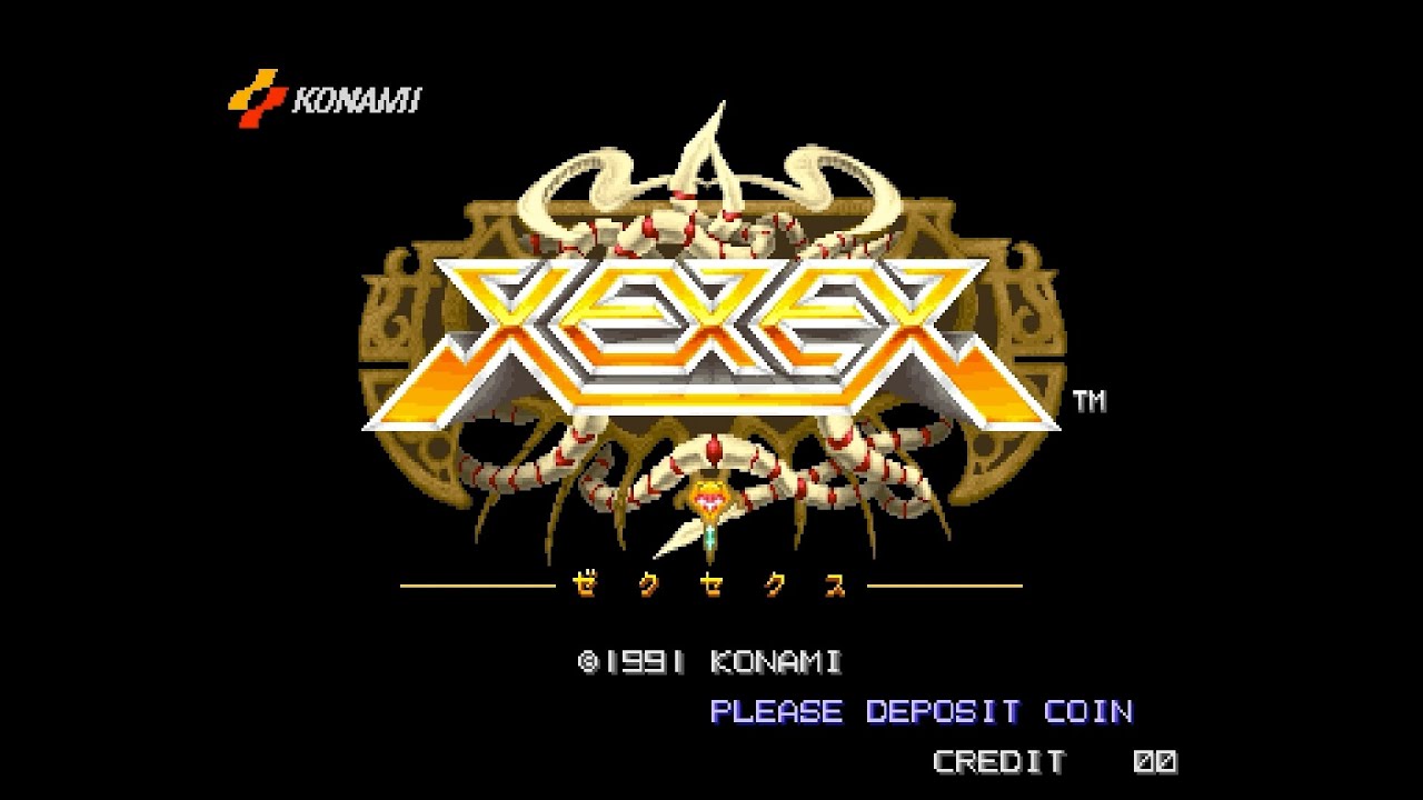 XEXEX ゼクセクス BGM 001 Voice Konami (arcade game music)