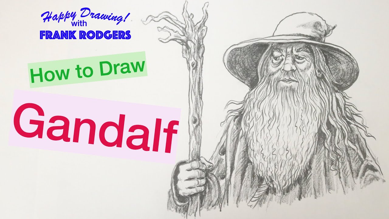 How to Draw Gandalf. Iconic Movie Characters No 16. Happy Drawing! with Frank Rodgers