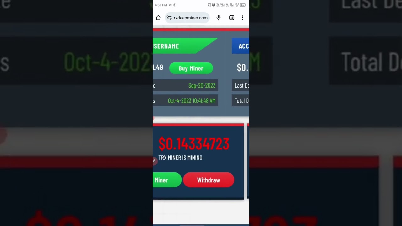 trx deep miner review trx deep miner live payment proof trx deep miner se paisa kaise kamaye