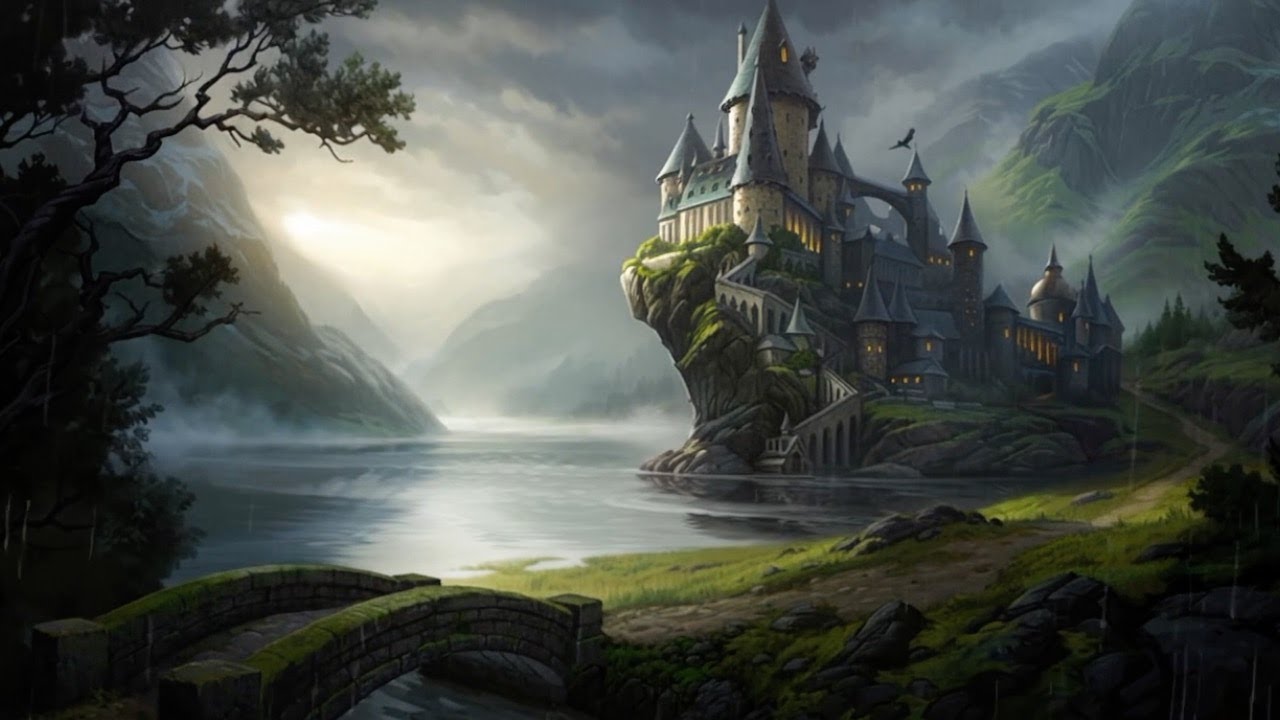 Rain at Hogwarts | Rain Ambience for Studying, Sleeping, Relaxing